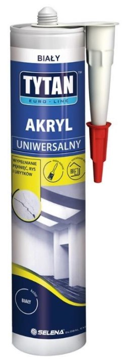 TYTAN AKRYL EURO-LINE 280ML BIAŁY