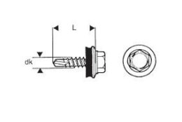 ESSVE WKRĘT SAMOWIERTNY 4.8*20MM RAL 6003