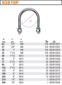 ROBUR CYBANT UCHWYT PRĘTOWY DO RUR M8 50*27 GR 3/4''