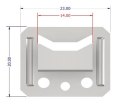 UN KLAMERKI BOAZERYJNE 1.0MM/100