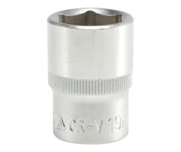 YATO NASADKA KRÓTKA 6-KĄTNA CHROMOWANA 1/2'' 19MM