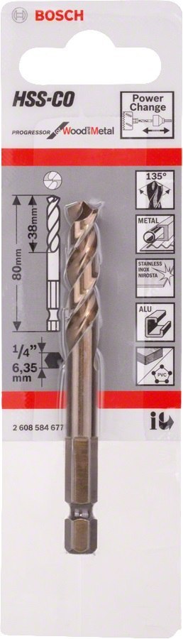 BOSCH WIERTŁO CENT.HSS-CO 6-KĄT POWER BOSCH WIERTŁO CENT.HSS-CO 6-KĄT POWER