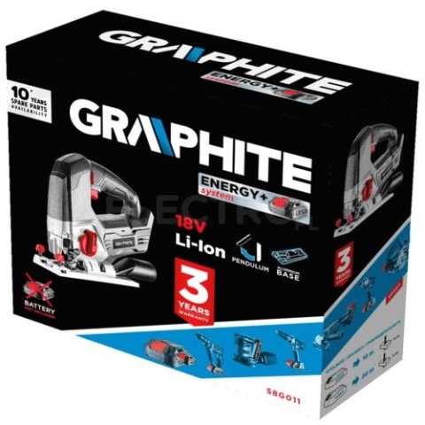 GRAPHITE WYRZYNARKA AKUMULATOROWA ENERGY+ 18V LI-ION BEZ AKUMULATOR GRAPHITE WYRZYNARKA AKUMULATOROWA ENERGY+ 18V LI-ION BEZ AKUMULATOR