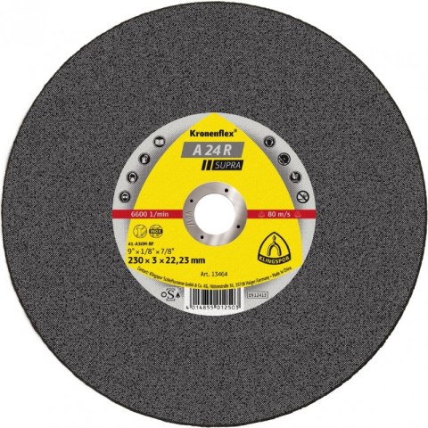 KLINGSPOR TARCZA PŁASKA A24R T1A 300*3.0*32 6807 KLINGSPOR TARCZA PŁASKA A24R T1A 300*3.0*32 6807
