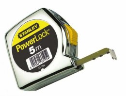 STANLEY MIARA POWERLOCK, CHROMOWANA OBUDOWA PLASTIKOWA 5M/19MM [L]