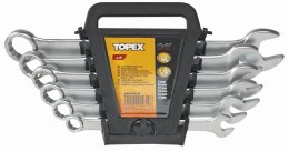 TOPEX KOMPLET KLUCZY PŁASKO-OCZKOWYCH 12-SZTUKOWY 6-22MM