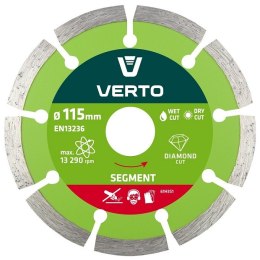 VERTO TARCZA DIAMENTOWA SEGMENTOWA 115MM