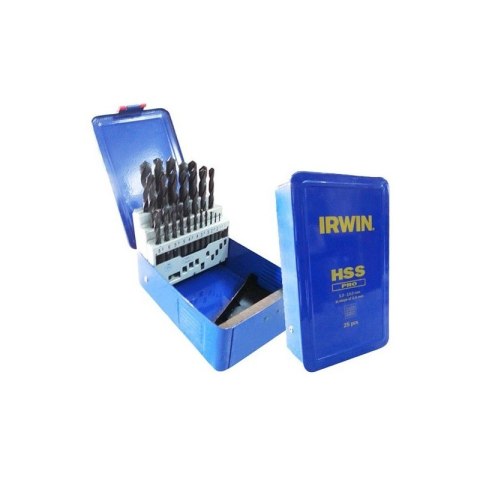 IRWIN KOMPLET WIERTEŁ DO METALU HSS PRO 25 SZTUK 1-13MM