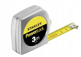 STANLEY MIARA POWERLOCK, CHROMOWANA OBUDOWA PLASTIKOWA 3M/12.7MM [L]