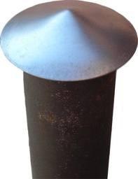 UN DASZEK METALOWY NA SŁUPEK OGRODZENIOWY 60MM UN DASZEK METALOWY NA SŁUPEK OGRODZENIOWY 60MM