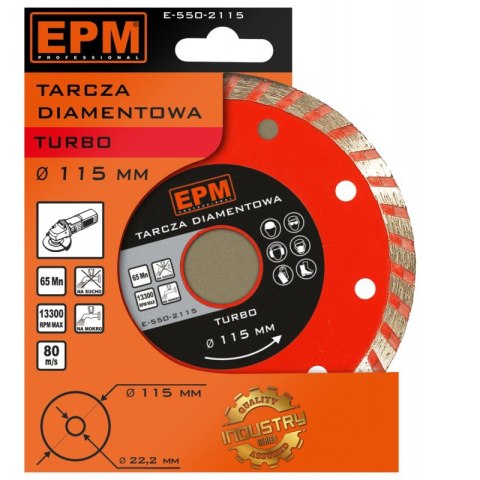 EPM TARCZA DIAMENTOWA TURBO 230MM EPM TARCZA DIAMENTOWA TURBO 230MM