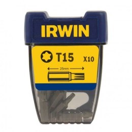 IRWIN GROT, BIT, KOŃCÓWKA TYPU TORX 1/4' 25MM 10 SZT. T15