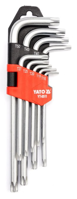 YATO KLUCZE TORX T10-T50 ZESTAW 9-CZĘŚCIOWY