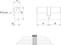 LOB WKŁADKA SYMETRYCZNA NIKIEL 45/45