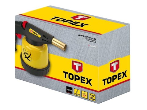 TOPEX LAMPA LUTOWNICZA GAZOWA NA NABOJE 190G ZAPŁONNIK TOPEX LAMPA LUTOWNICZA GAZOWA NA NABOJE 190G ZAPŁONNIK