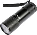 YATO LATARKA ALUMINIOWA, 9LED, CZARNA