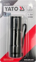 YATO LATARKA ALUMINIOWA, 9LED, CZARNA