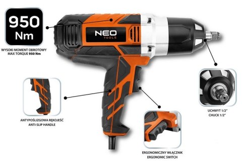 NEO KLUCZ UDAROWY 1020W 950 NM NEO KLUCZ UDAROWY 1020W 950 NM