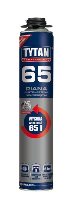 TYTAN PIANKA PISTOLETOWA TYTAN 65 750ML 02 NISKOPRĘŻNA