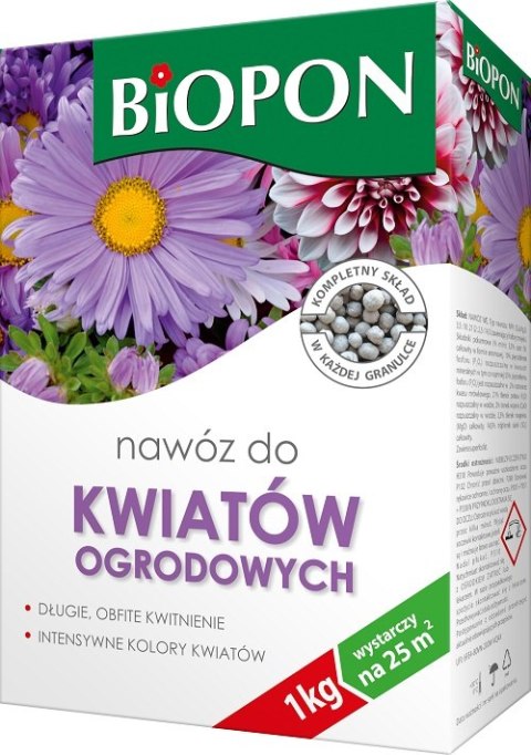 BIOPON NAWÓZ - DO KWIATÓW OGRODOWYCH GRANULAT 1KG