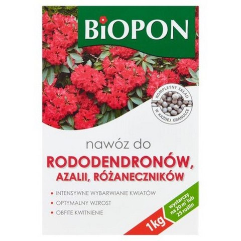 BIOPON NAWÓZ - DO . RODODENDRONÓW, AZALII I RÓŻANECZNIKÓW 1KG