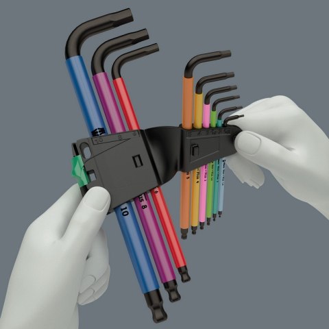 WERA ZESTAW KLUCZY TRZPIENIOWYCH Z KULKĄ BLACKLASER 9 SZTUK WERA ZESTAW KLUCZY TRZPIENIOWYCH Z KULKĄ BLACKLASER 9 SZTUK