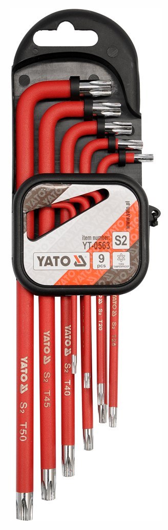 YATO ZESTAW KLUCZY TORX 9 SZTUK