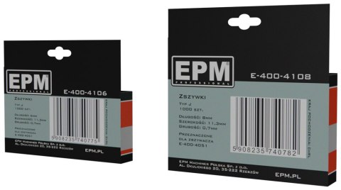 EPM ZSZYWKI 1000SZT 8MM J-008 EPM ZSZYWKI 1000SZT 8MM J-008