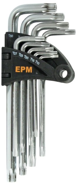 EPM KOMPLET KLUCZY TORX TYP L T10-T50 9SZT. ŚREDNIE