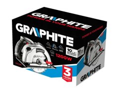 GRAPHITE PILARKA TARCZOWA 1200W 185MM GŁĘBOKOŚĆ CIĘCIA 65MM