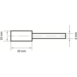 LUKAS ŚCIERNICA TRZPIENIOWA NK 46 QU BA TWARDA 10*20*6