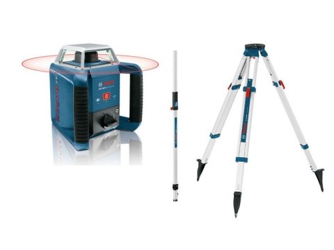 BOSCH LASER ROTACYJNY GRL400H+STATYW BT170 +ŁATA NIWELACYJNA GR240