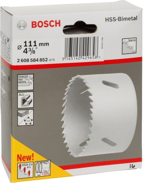 BOSCH PIŁA OTWORNICA BIMETAL 111MM BOSCH PIŁA OTWORNICA BIMETAL 111MM