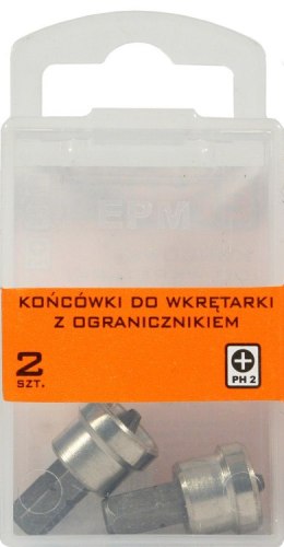 EPM GROT, BIT DO WKRĘTARKI 25MM Z OGRANICZNIKIEM 2SZT PH2