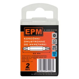 EPM GROT, BIT DO WKRĘTARKI DWUSTRONNA 65MM 2SZT. PH1-PH2,PH2-PH3