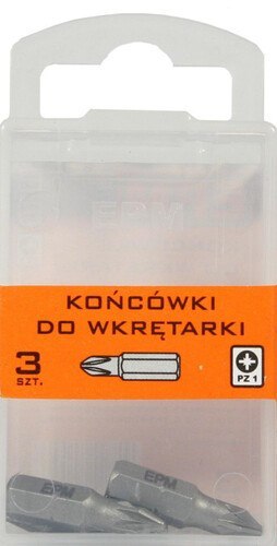 EPM GROT, BIT, KOŃCÓWKA DO WKRĘTARKI 25MM 3SZT. PZ1