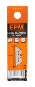 EPM OSTRZA TRAPEZOWE 10 SZTUK