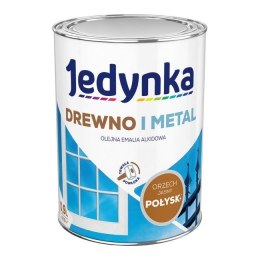 JEDYNKA EMALIA ALKIDOWA DO DREWNA I METALU ORZECH JASNY 0,9L