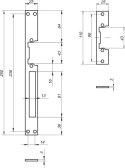 LOB ZACZEP PŁASKI DO ELEKTROZACZEPU RE54 SZEROKOŚĆ 25MM MODEL B