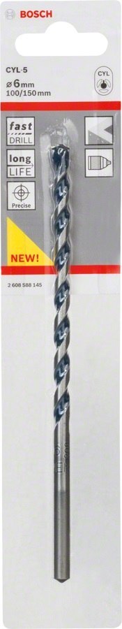 BOSCH WIERTŁO DO GRANITU CYL-5 6*100*150MM BOSCH WIERTŁO DO GRANITU CYL-5 6*100*150MM