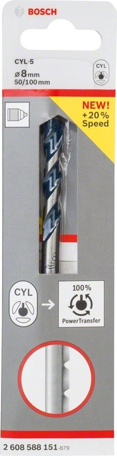 BOSCH WIERTŁO DO GRANITU CYL-5 8*50*100MM BOSCH WIERTŁO DO GRANITU CYL-5 8*50*100MM