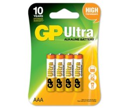 GP BATTERY BATERIA ULTRA ALKALINE AAA LR3 1.5V 4SZT