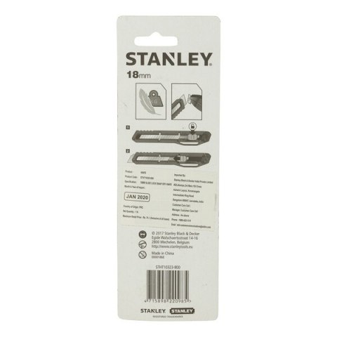 STANLEY NÓŻ Z OSTRZEM ŁAMANYM 18MM STANLEY NÓŻ Z OSTRZEM ŁAMANYM 18MM