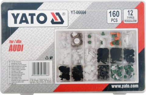 YATO KOMPLET SPINEK SAMOCHODOWYCH AUDI 160SZT YATO KOMPLET SPINEK SAMOCHODOWYCH AUDI 160SZT