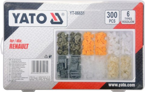 YATO KOMPLET SPINEK SAMOCHODOWYCH RENAULT 300SZT YATO KOMPLET SPINEK SAMOCHODOWYCH RENAULT 300SZT