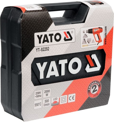 YATO OPALARKA 2000W 50~550°C AKCESORIA WSKAŹNIK LED YATO OPALARKA 2000W 50~550°C AKCESORIA WSKAŹNIK LED