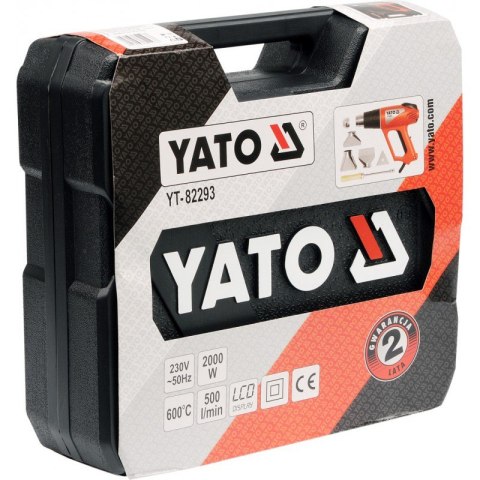 YATO OPALARKA 2000W 70~600°C AKCESORIA, WYŚWIETLACZ LCD YATO OPALARKA 2000W 70~600°C AKCESORIA, WYŚWIETLACZ LCD