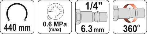 YATO PISTOLET DO POMPOWANIA KÓŁ YATO PISTOLET DO POMPOWANIA KÓŁ