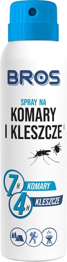 BROS SPRAY NA KOMARY I KLESZCZE 120/90ML