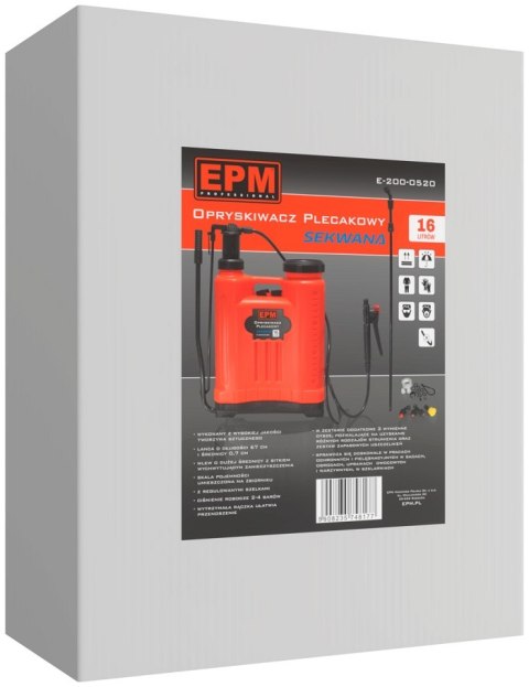 EPM OPRYSKIWACZ PLECAKOWY SEKWANA 18L EPM OPRYSKIWACZ PLECAKOWY SEKWANA 18L